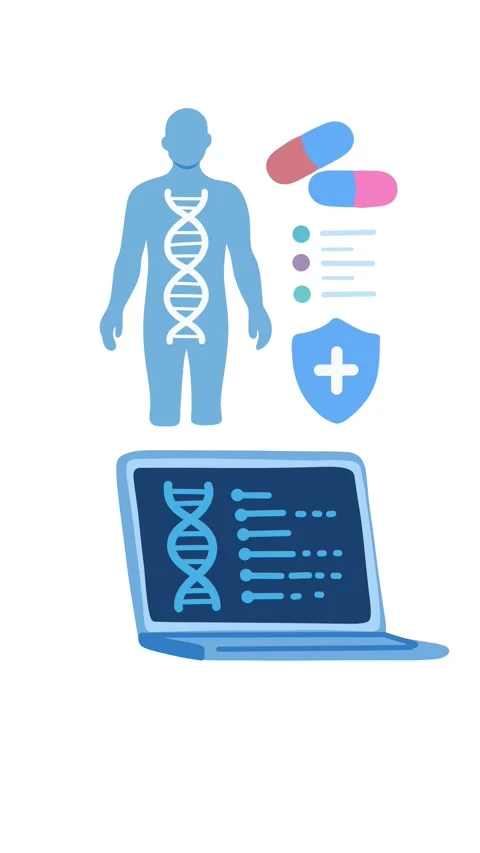 Animation genetic diagnostics and DNA research for modern medicine Stock Footage 346373940