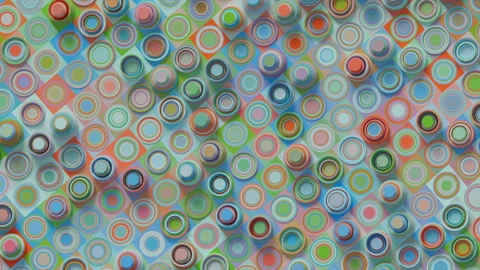 Animation of geometric shapes moving in a chaotic manner Stock Footage 265734485