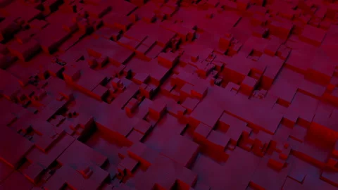 Animation of a geometric surface with the possibility of endless looping Stock Footage 168132442