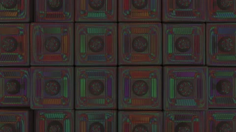 Animation of a geometric surface with the possibility of endless looping Stock Footage 168372119
