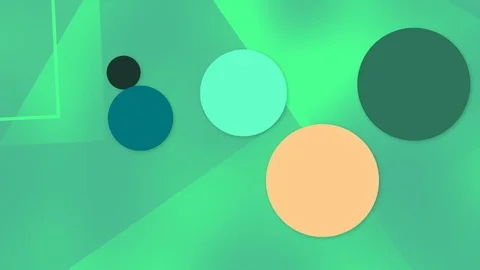 Animation geometry mix background. Seamless motion of pastel balls over minimal Stock Footage 124164318