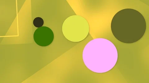 Animation geometry mix background. Seamless motion of pastel balls over minimal Stock Footage 124164590