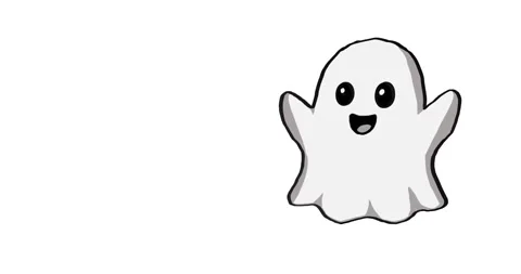 Animation of ghost Видео 347197977