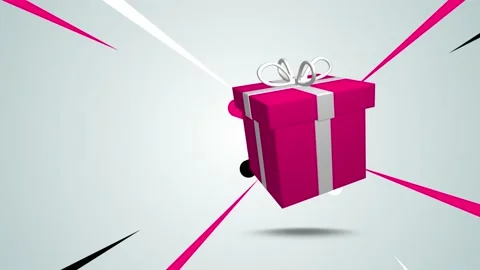 Animation of gift boxe rising background and copy space. Stock Footage 223295906