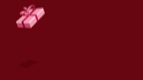 Animation of gift for Valentine day Stock Footage 99379864