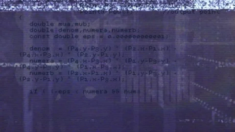 Animation of glitch effect over data processing against computer server room Stock Footage 327961181