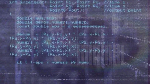 Animation of glitch effect over data processing against computer server room Stock Footage 330593551
