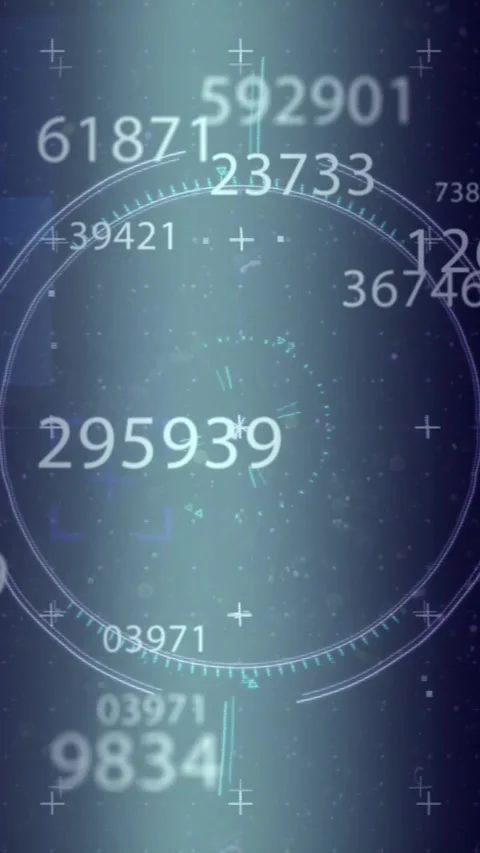 Animation of glitch technique over circles, graphs, loading bars and dna helix Stock Footage 343996494