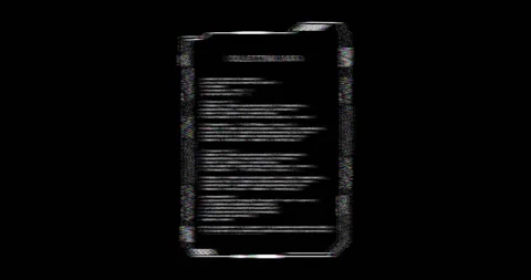 Animation of glitching interface with collecting data text, processing on black Stock Footage 267073752