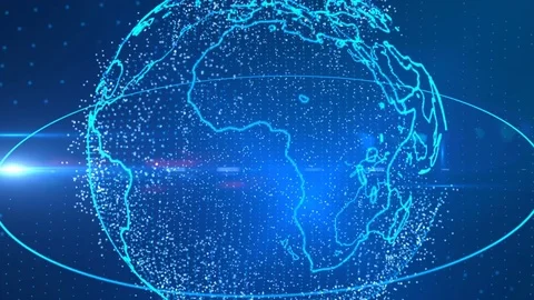 Animation of Global network. Stock Footage 85296295