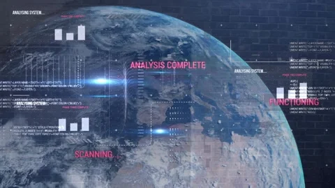 Animation of globe and data processing over businessman using smartphone Stock Footage 330728766