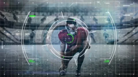 Animation of globe and financial data processing over construction site Stock Footage 329166347