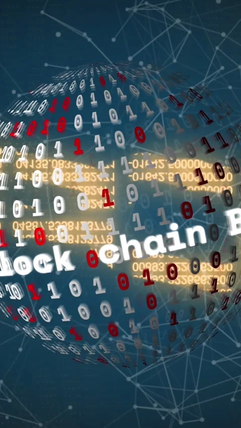 Animation of globe with binary coding over network of connections on black Stock Footage 324022608
