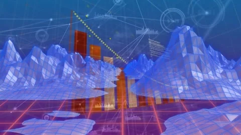 Animation of globe, connections and data processing over metaverse Stock Footage 330776225