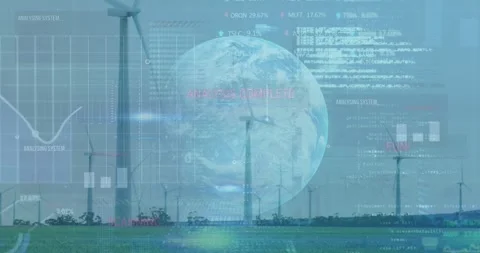 Animation of globe data processing over binary coding Stock Footage 326750866