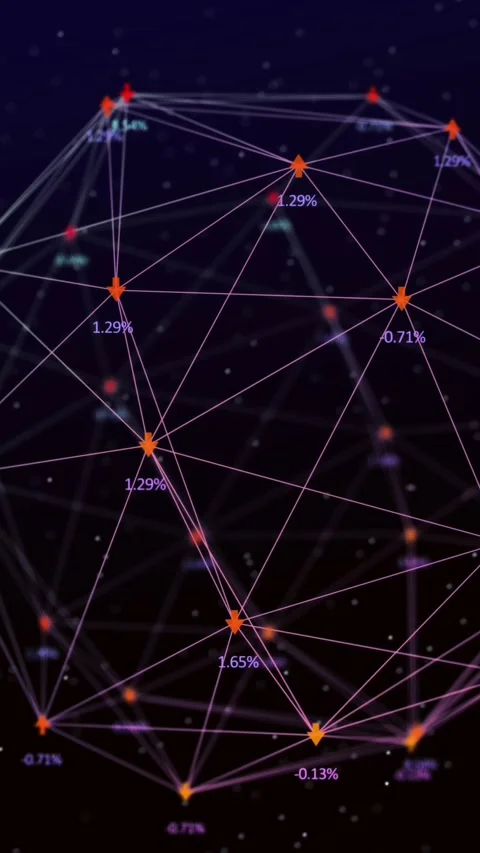 Animation of globe of digital network of connections with icons over pink 3d Stock Footage 343027662