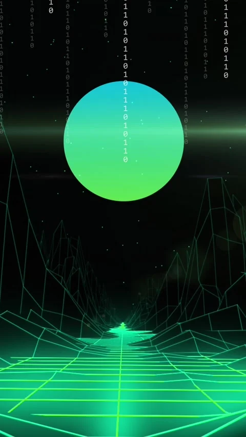 Animation of globe with metaverse, binary coding and data processing Stock Footage 323899370