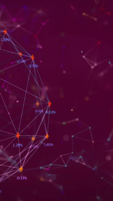 Animation of globe with network of connections and numbers changing Stock Footage 341974766