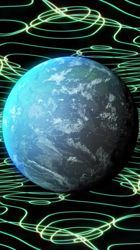 Animation of globe with network of connections with green lines on black Stock Footage 341918692