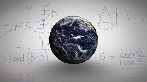 Animation of globe with network of connections over binary coding Stock Footage 329233361