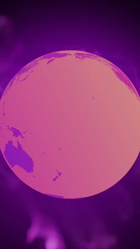 Animation of globe with network of connections with purple glow on black Stock Footage 341918697