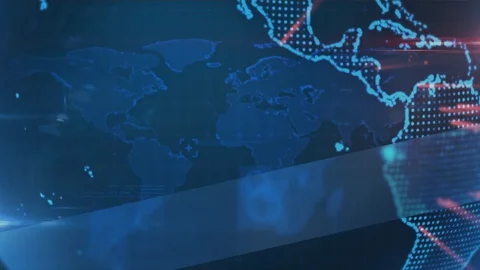 Animation of a globe spinning with icons... | Stock Video | Pond5