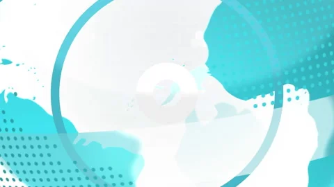 Animation of globe spinning with words Breaking News over newspapers rolling Stock Footage 130575513