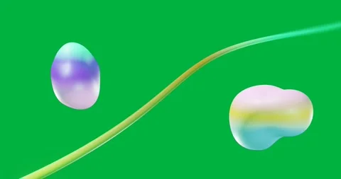 Animation of glowing blobs and light travelling over data transfer cables on Stock Footage 347299959