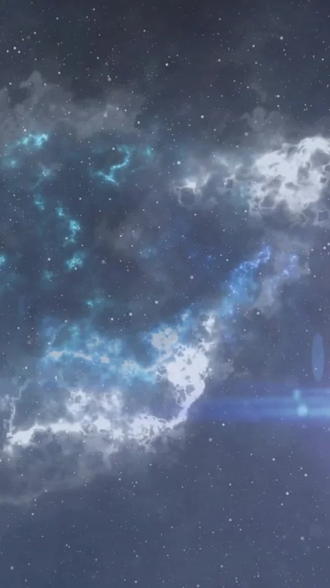 Animation of glowing light spots moving over cloud of smoke on grey background Stock Footage 341927804