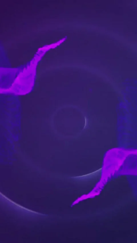 Animation of glowing light trails moving on seamless loop Stock Footage 342707817