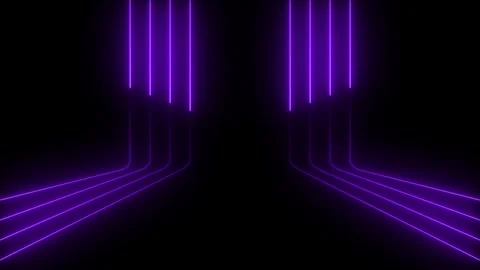 Animation of glowing neon horizontal neon lines streaming. Neon purple lase.. Stock-Footage 333725528