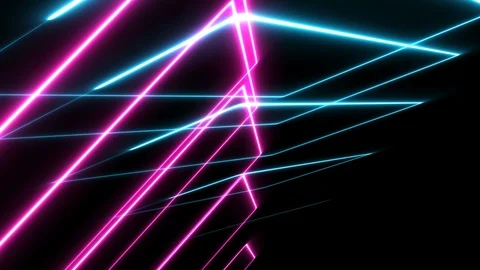 Animation glowing neon line background . Stock Footage 124033722