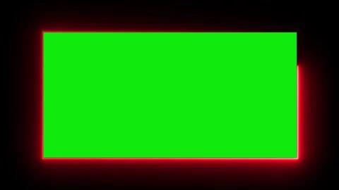Animation of a glowing neon rectangle frame. 库存影片 336858702