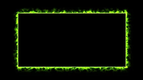 Animation of a glowing neon rectangle frame. 動画素材 336858764