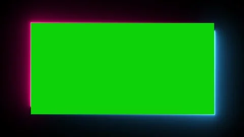 Animation of a glowing neon rectangle frame. 動画素材 336858813