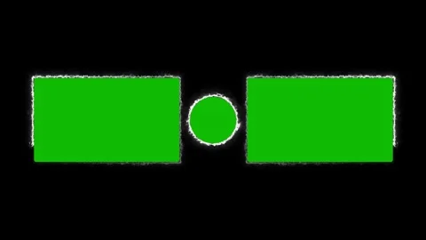 Animation of a glowing neon rectangle frame for YouTube end themes. 動画素材 336950645