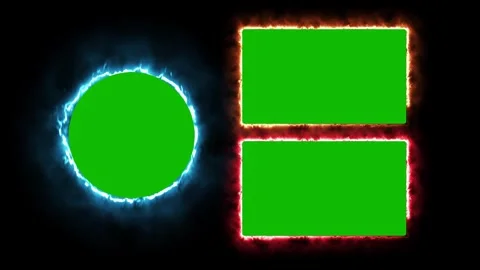 Animation of a glowing neon rectangle frame for YouTube end themes. Stock Footage 336950647