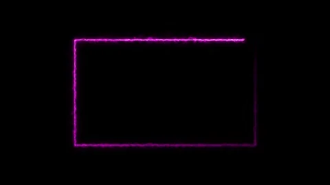 Animation of glowing neon rectangles abstract background. Stock Footage 312874252