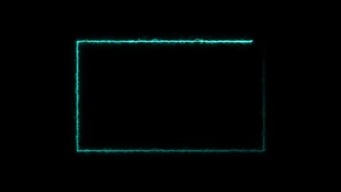 Animation of glowing neon rectangles abstract background. Stock Footage 312874274