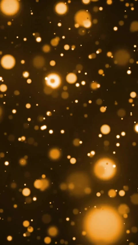 Animation of glowing orange light spots advancing on dark background Stock Footage 344403355