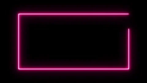 Animation of glowing pink neon rectangles abstract background 스톡 동영상 306719991
