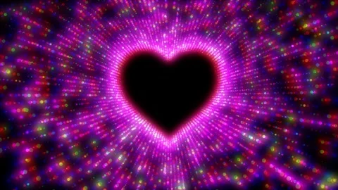 Animation of a glowing red heart pulsing rhythmically Video stock 345973383