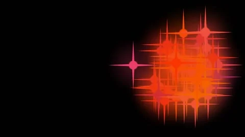 Animation of glowing star particles Stock Footage 141213077