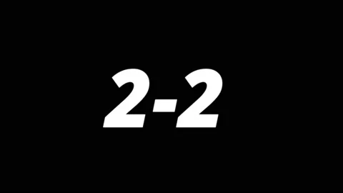 Animation of goal scoring panel, with black background Stock Footage 189298995