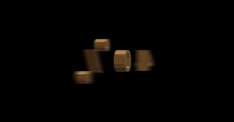 Animation of gold discount Stock Footage 75441917