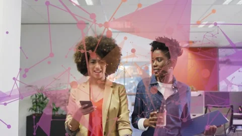 Animation of gold pattern over children at birthday party Stock Footage 327898127