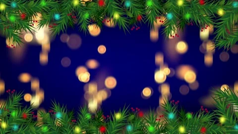  Animation golden light bokeh background for design new year template.  Stock Footage 227083494