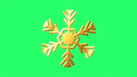 Animation golden snowflakes isolate. Stock Footage 227844457