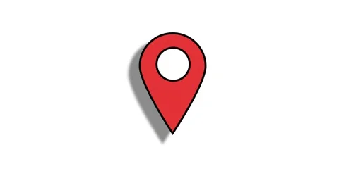 Animation of gps icon button pressed 스톡 동영상 230082177