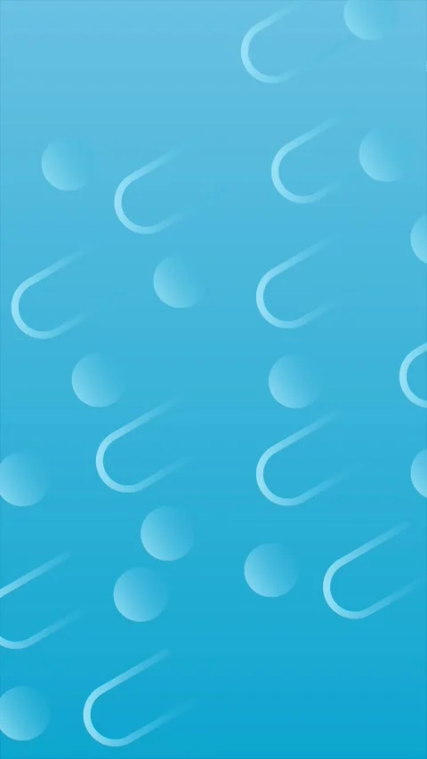 Animation of gradient blue vertical background with rain of geometric small Stock Footage 316794389